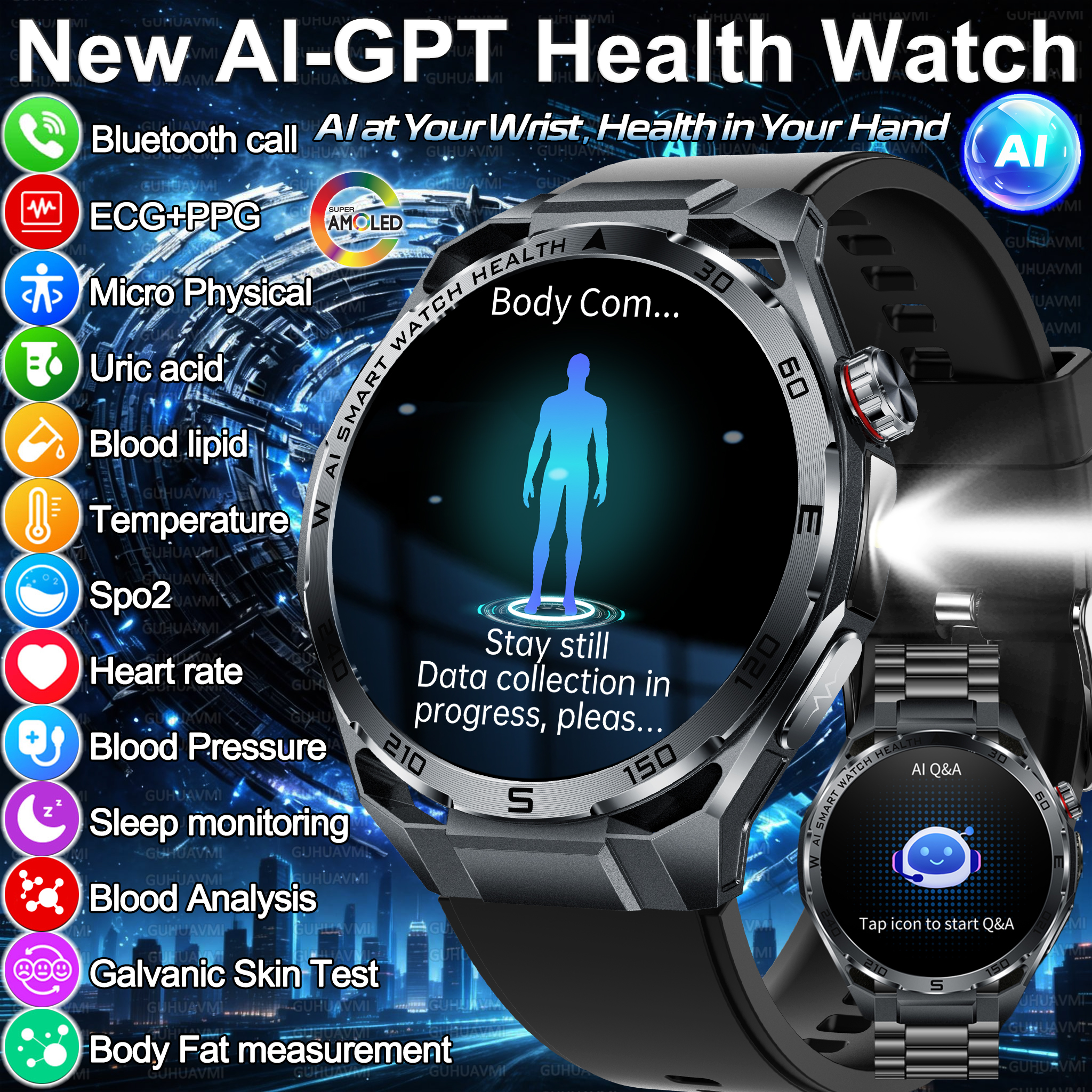 Smartwatch New Watches For Women - 2026 New Body Fat AI Analysis