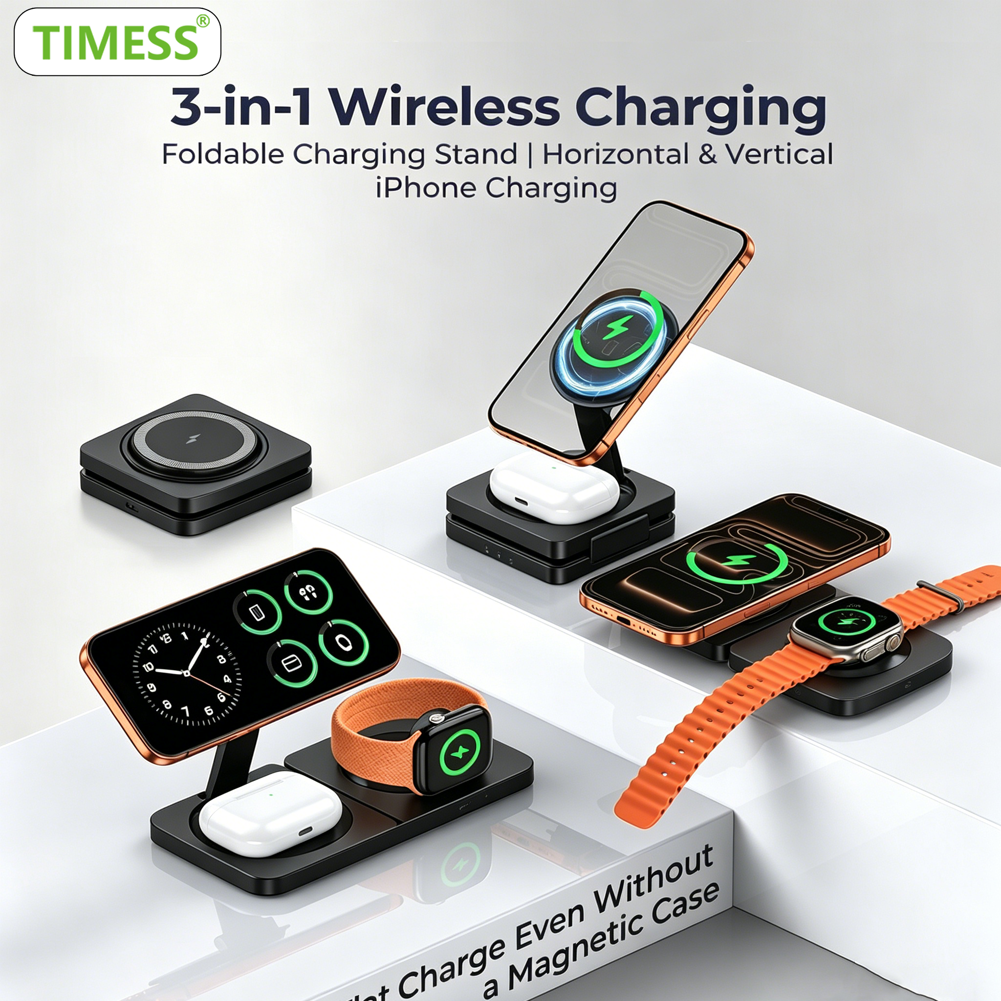 Smartwatch Apple Watch - TIMESS Fast Magnetic 3 in 1