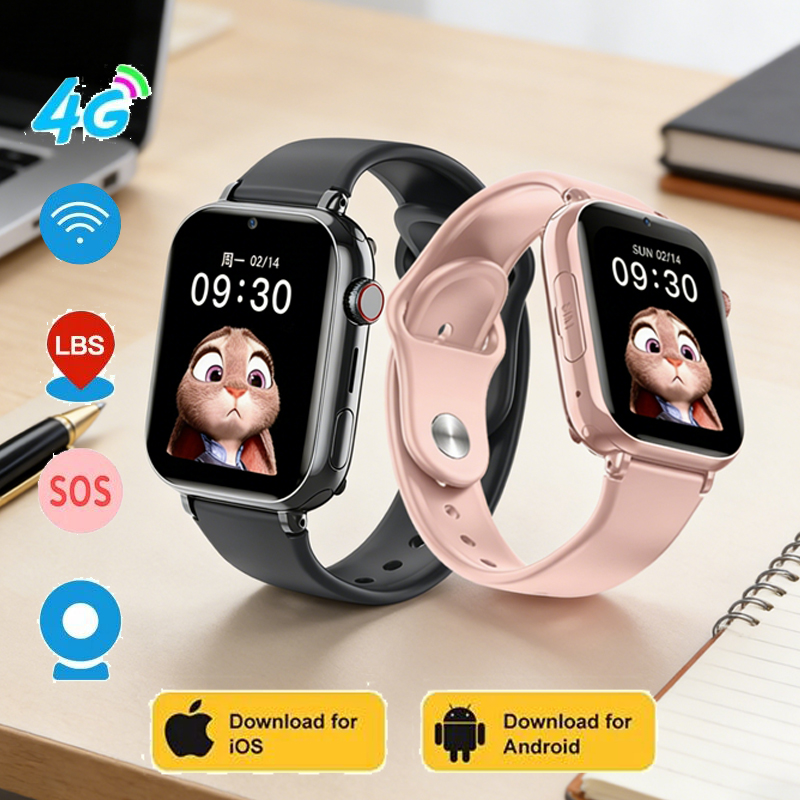 Smartwatch Watches For Kid Boy With Alarm - 4G Smart Watch Kids LBS Location