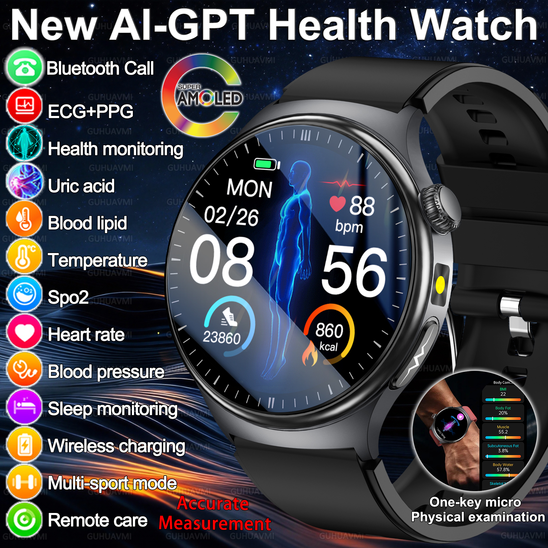 Smartwatch New Watches For Women - 2026 New Accurate Diagnosis Smart Watch