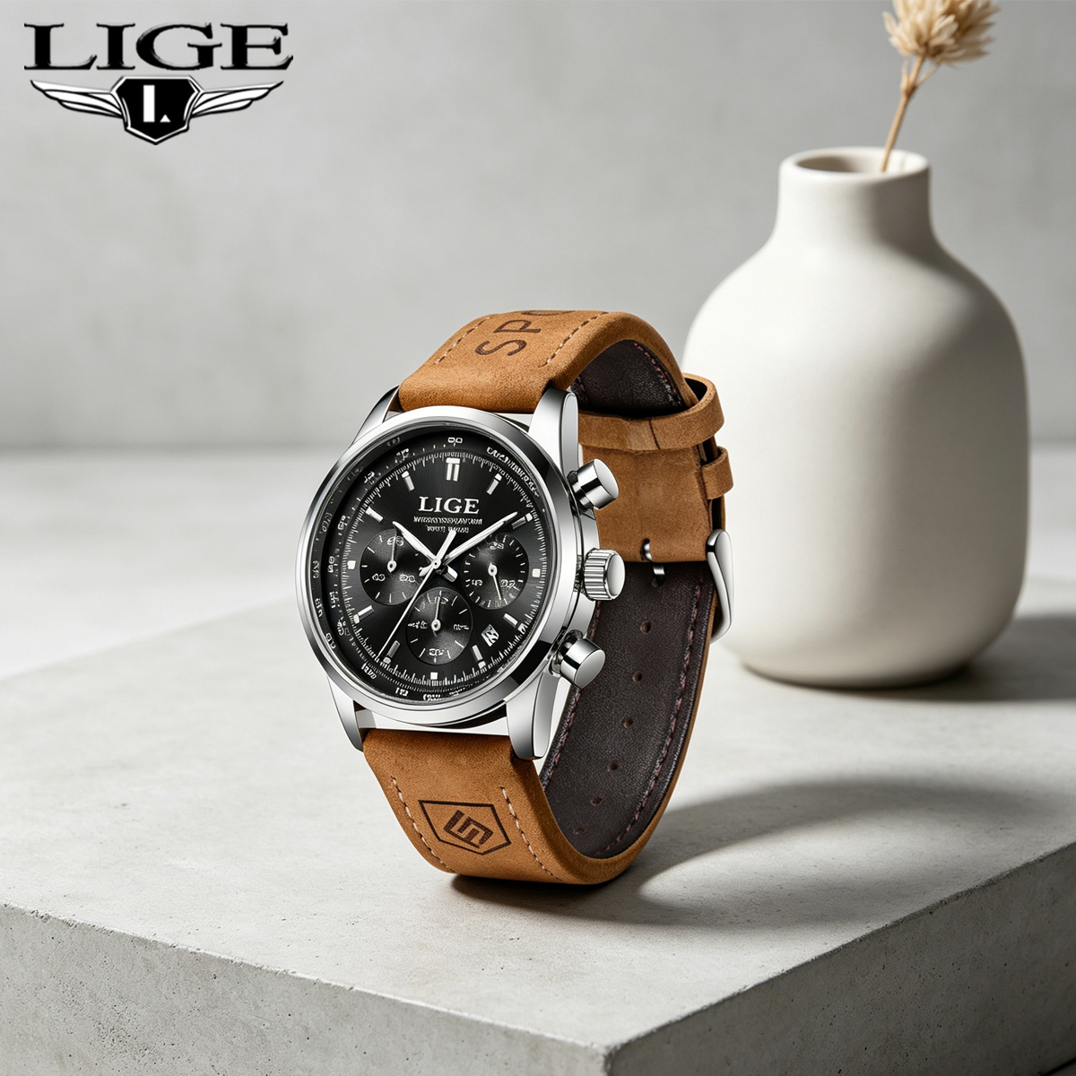 Smartwatch Watches Brands For Men - LIGE Top Brand Men's Quartz Watch