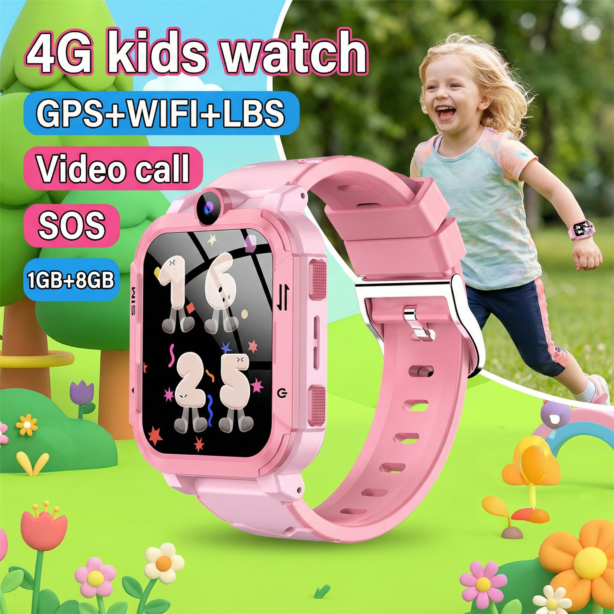 Smartwatch Watches Birthday Gift For Boys With Gps - Smart Watch Kids 4G GPS WiFi