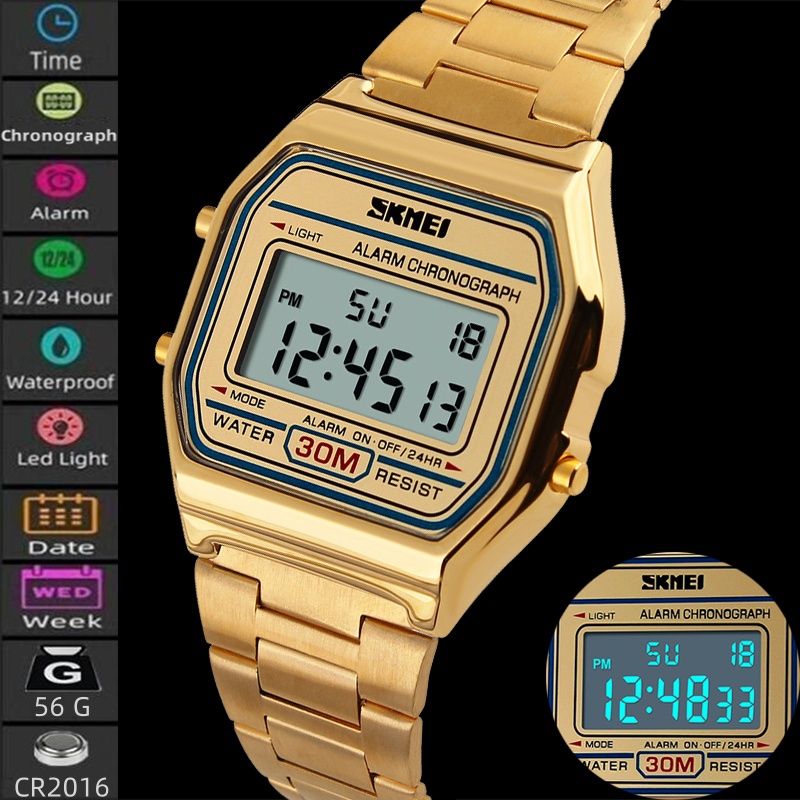 Tide Watch Surf - Skmei Unisex Digital Bracelet Watches Luxury