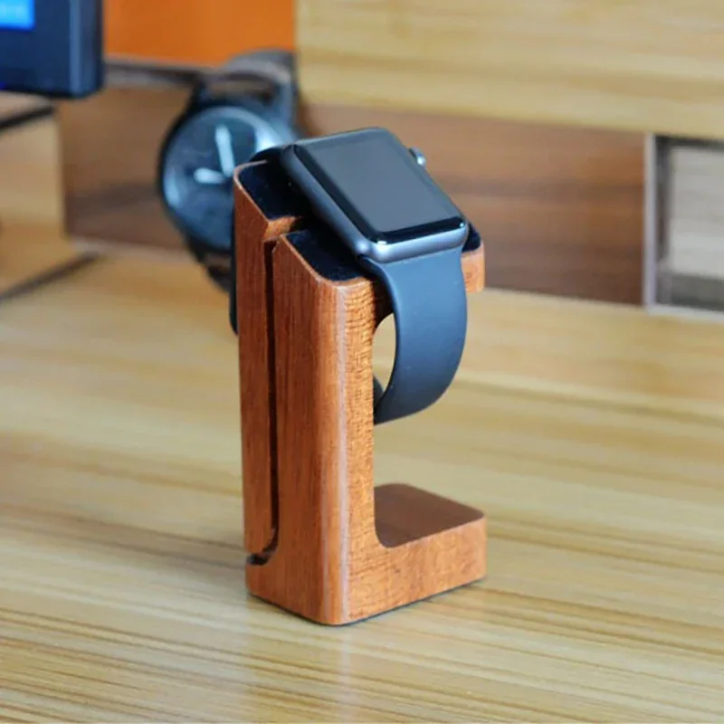 Wooden Apple Watch Charger Sta - مراجعة Smartwatch Apple Watch وسعره