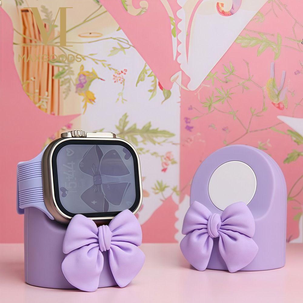 Bow Smart Watch Charger Stand  - مراجعة Smartwatch Apple Watch وسعره
