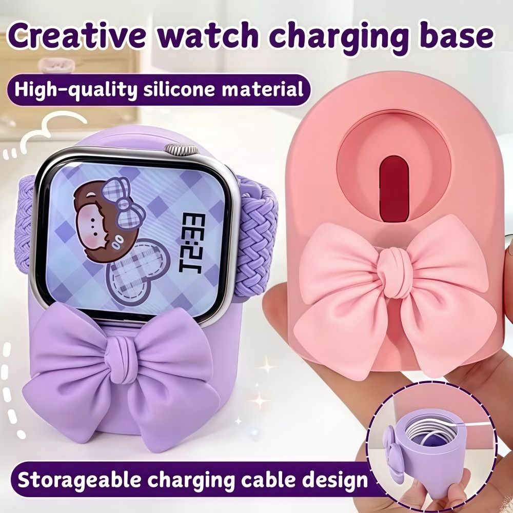 Bow Smart Watch Charger Stand  - مراجعة Smartwatch Apple Watch وسعره