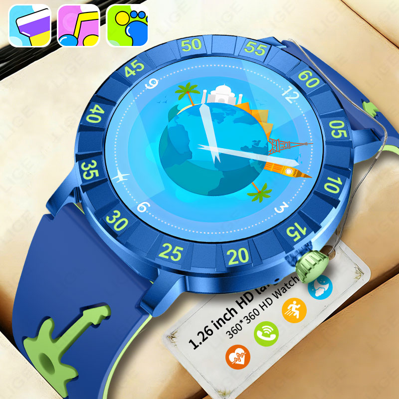 2026 New LIGE Smart Watch kids - مراجعة Smartwatch Watches For Kid Boy With Alarm وسعره