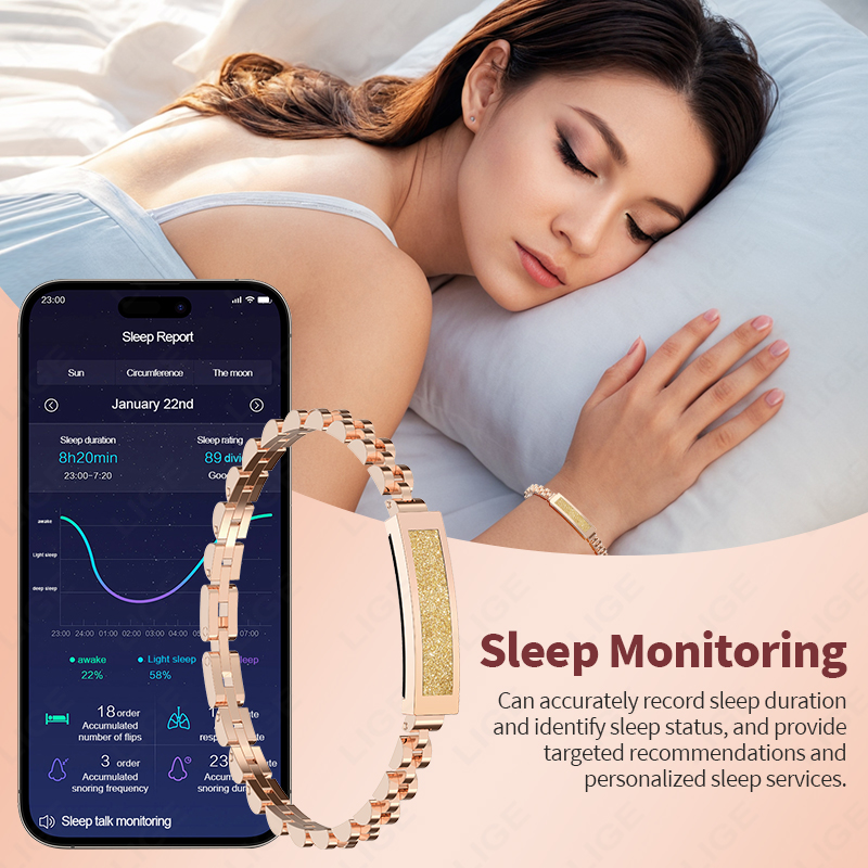 LIGE New Smart Bracelet Stylis - مراجعة Smartwatch Stylish Watches For Women وسعره
