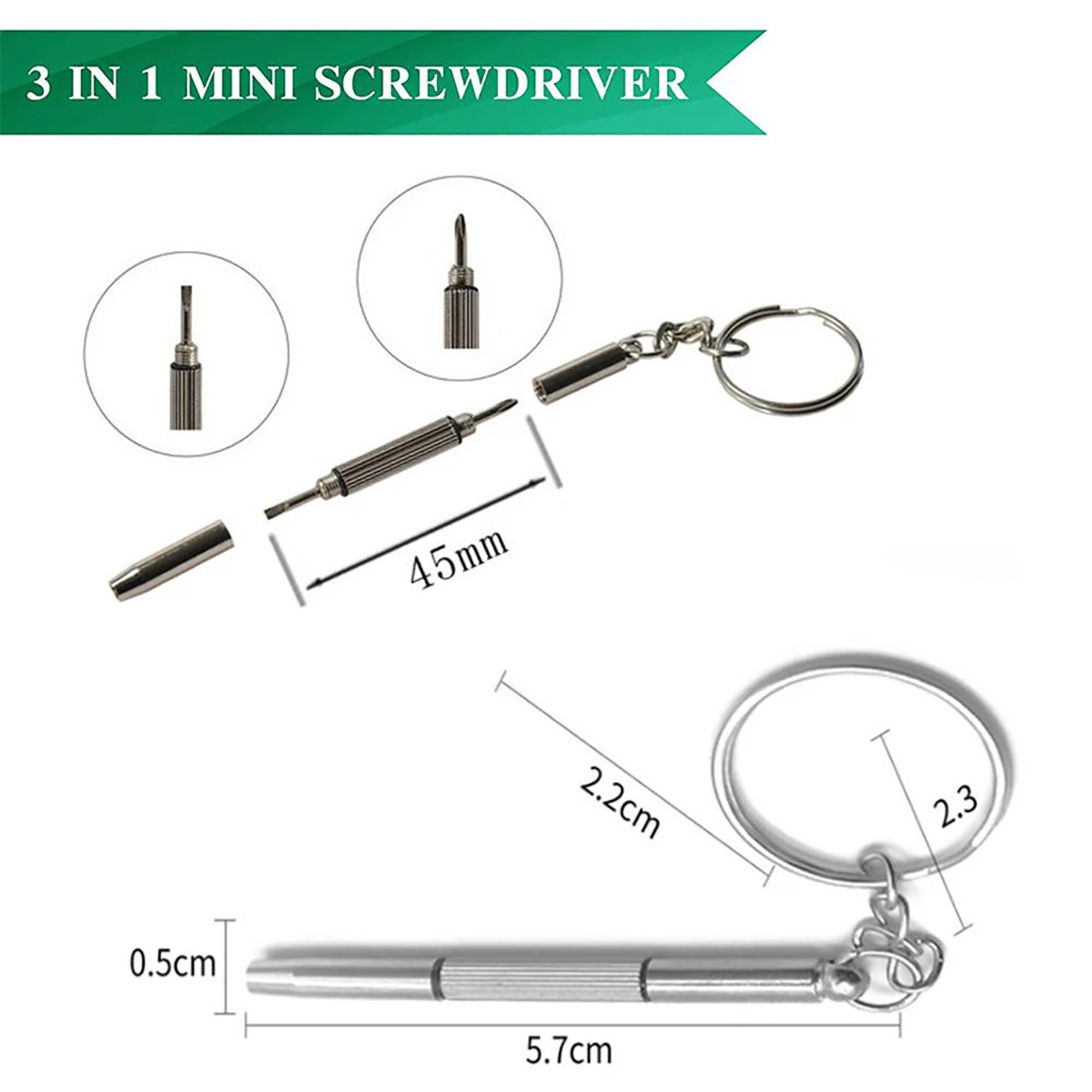 1/2PCS Precision 3 in1 Screwdr - مراجعة Watchmaker Screwdriver وسعره