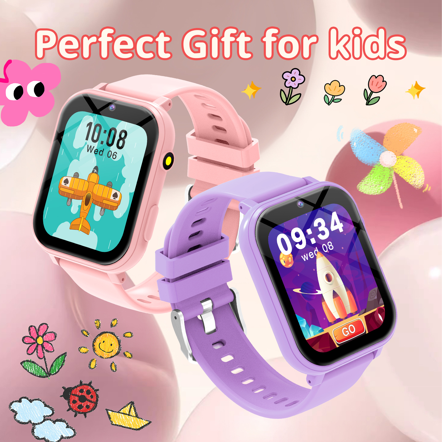 Kids Smart Watch Games Camera  - مراجعة Smartwatch Watches For Kid Boy With Alarm وسعره