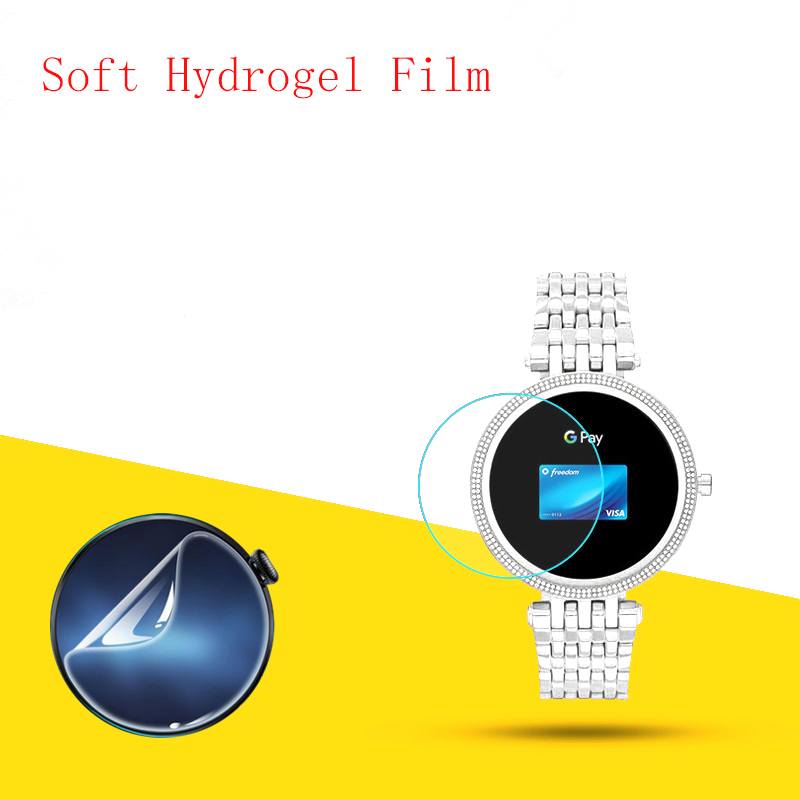 Soft Hydrogel Film Clear HD Tr - مراجعة Smartwatch Watches Michael Kors وسعره
