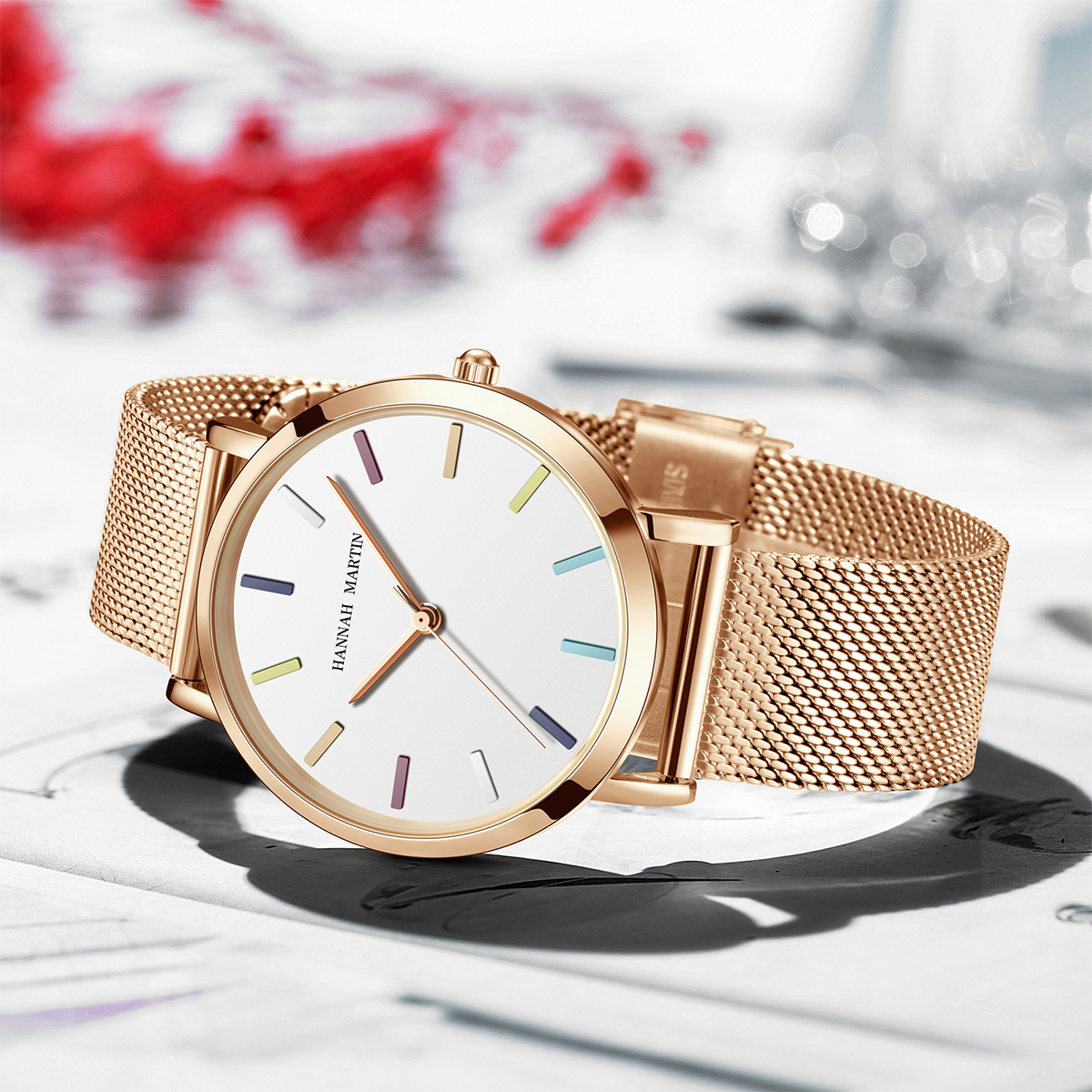 Hannah Martin Top Women Watch  - مراجعة Anti-Magnetic Watch وسعره
