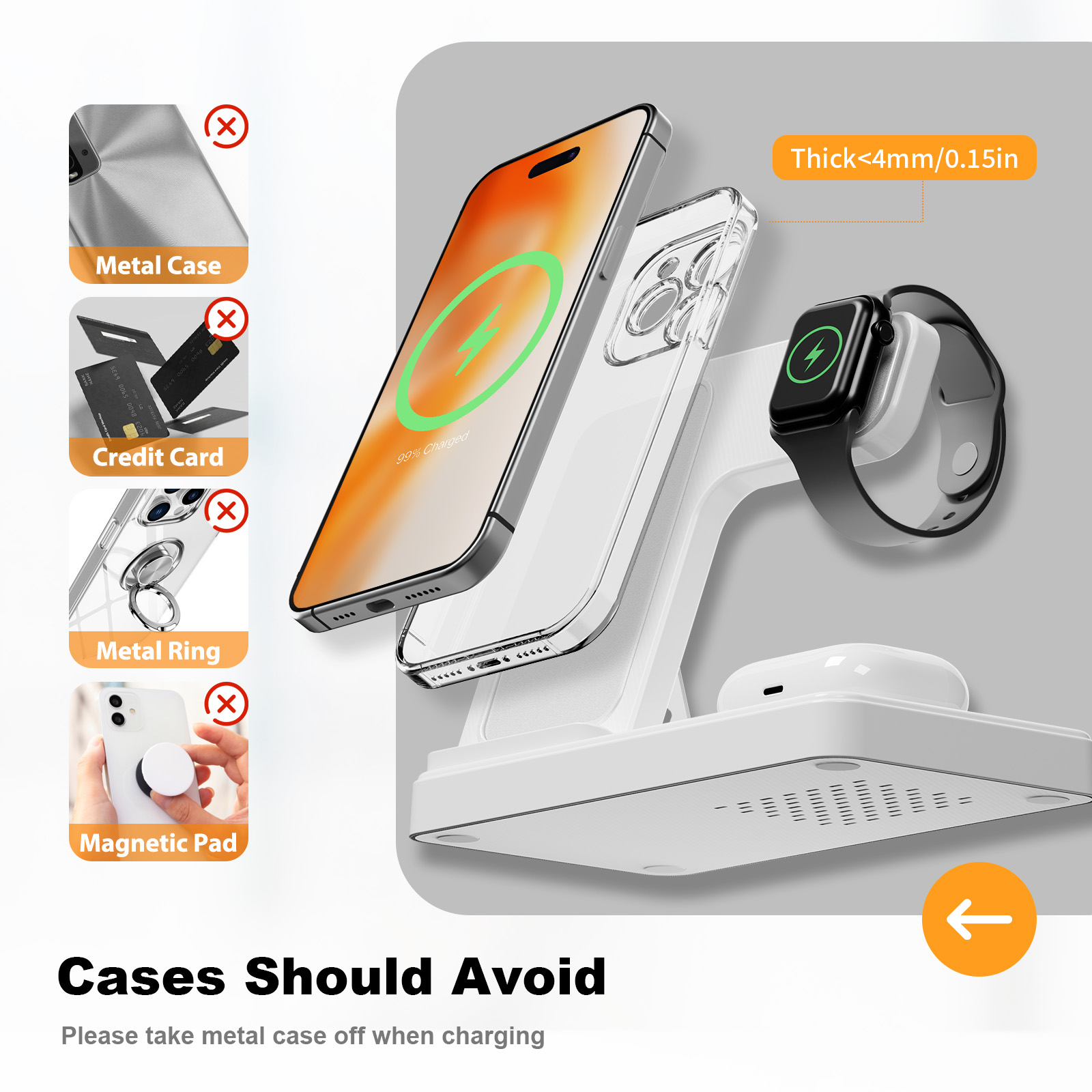 15W Magnetic Wireless Charger  - مراجعة Smartwatch Apple Watch وسعره