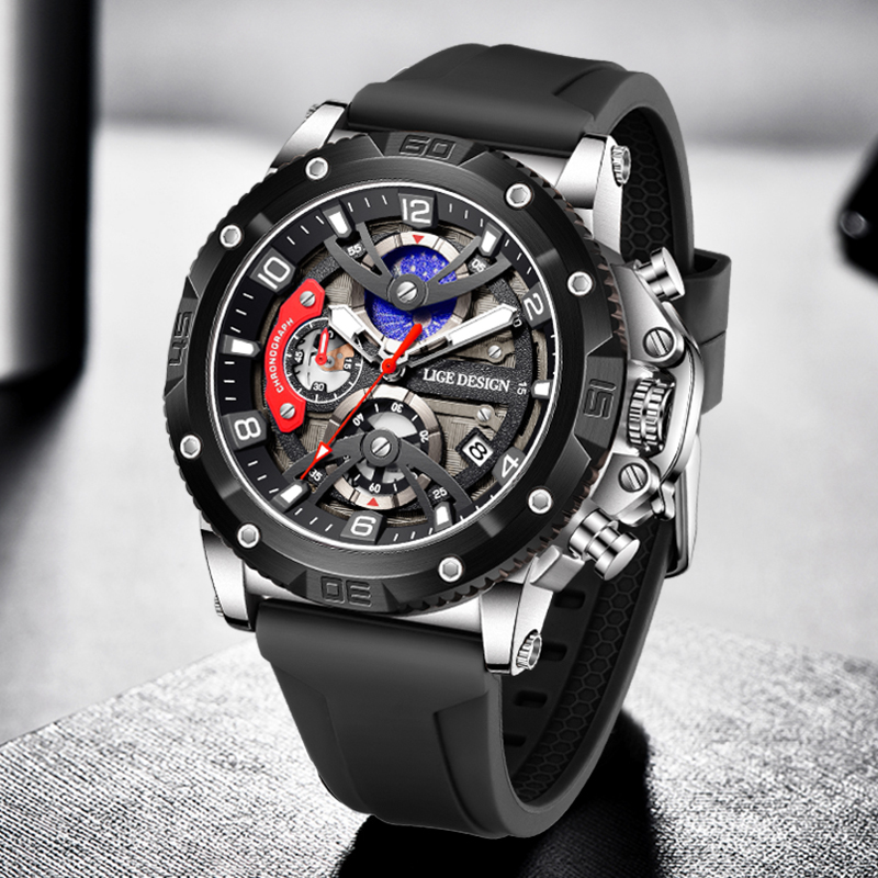 LIGE Top Brand Luxury Men Watc - مراجعة Smartwatch Watches Brands For Men وسعره