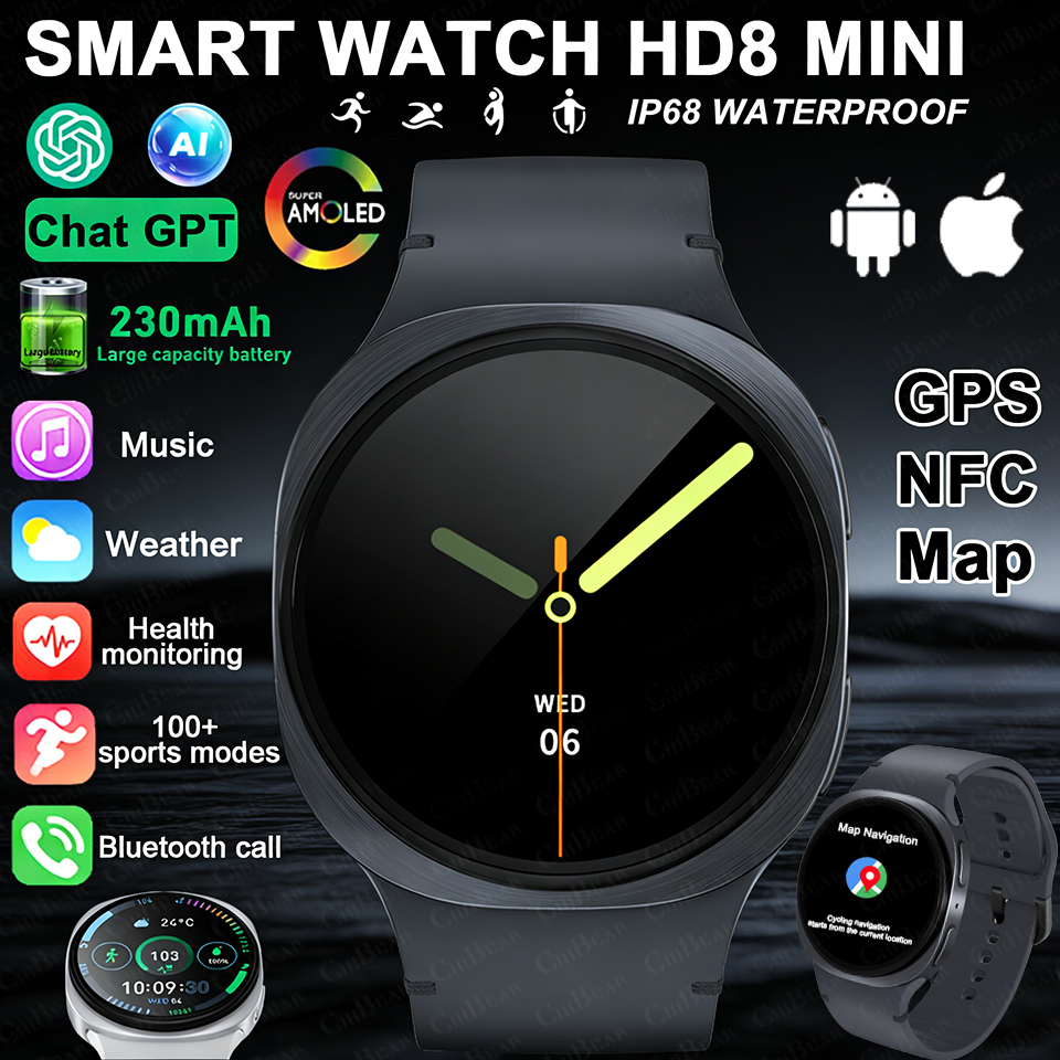 2026 New Watches 8 Mini GPS Tr - مراجعة Smartwatch New Watches For Women وسعره