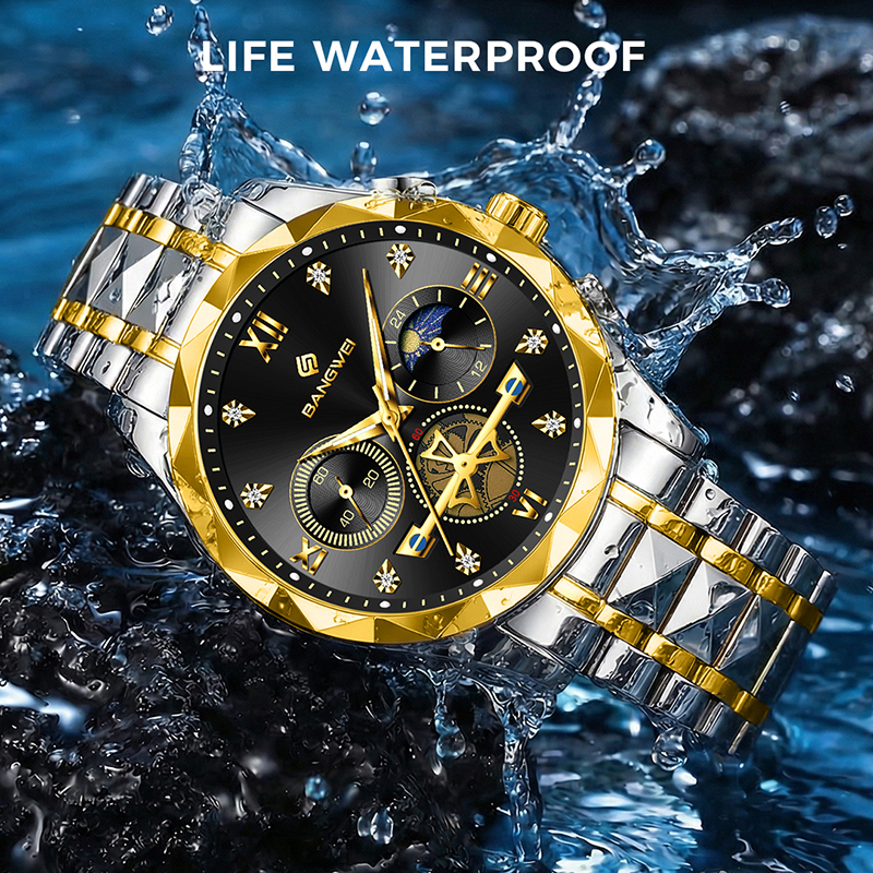 BANGWEI Mens Watches LIGE Top  - مراجعة Smartwatch Watches Brands For Men وسعره