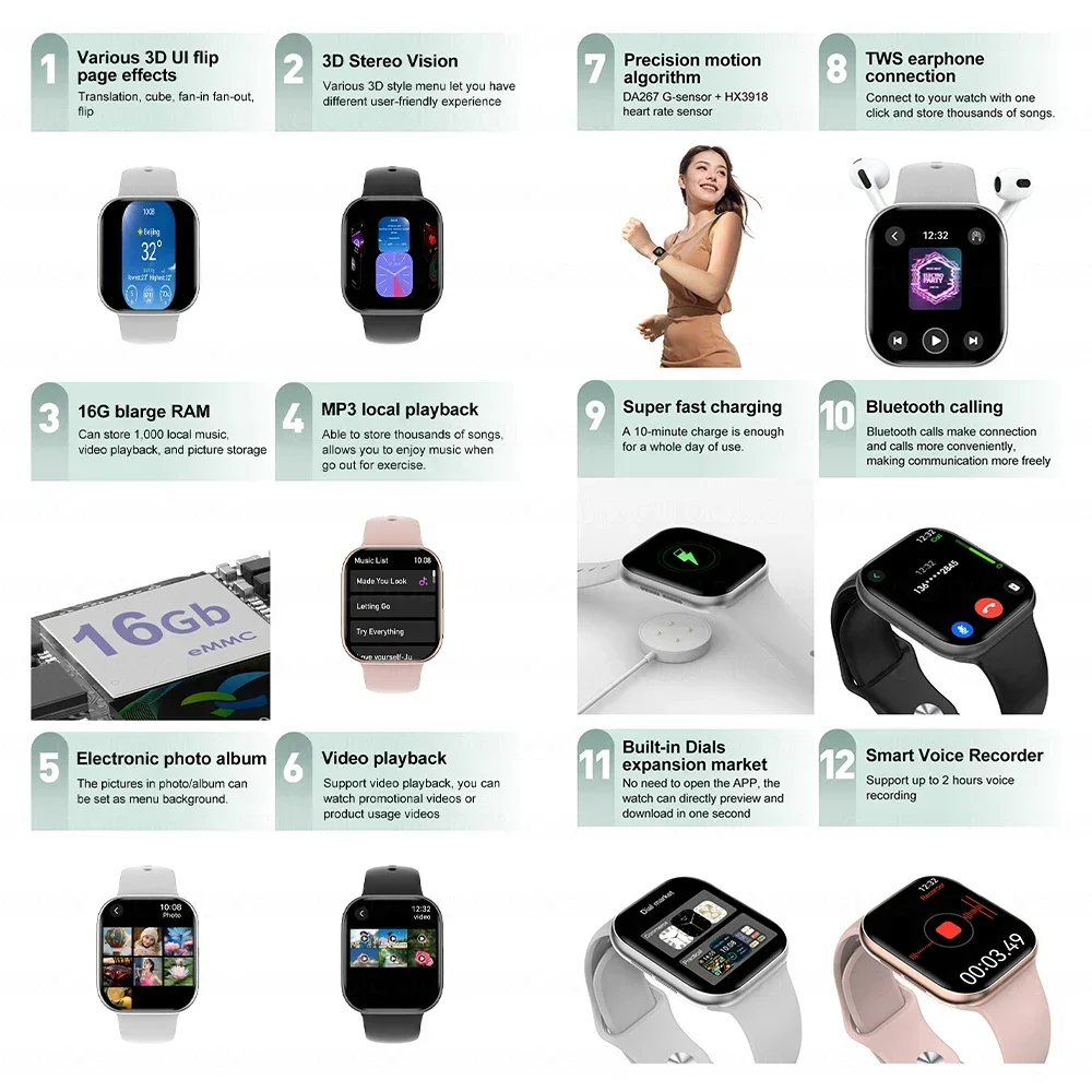 2025 New Original for Apple DT - مراجعة Smartwatch New Watches For Women وسعره