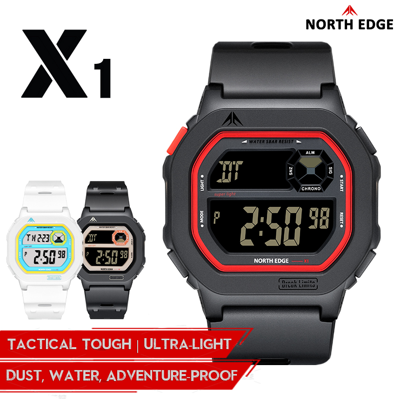 NORTH EDGE X1 Square Screen Di - مراجعة Tide Watch Surf وسعره