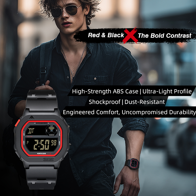 NORTH EDGE X1 Square Screen Di - مراجعة Tide Watch Surf وسعره