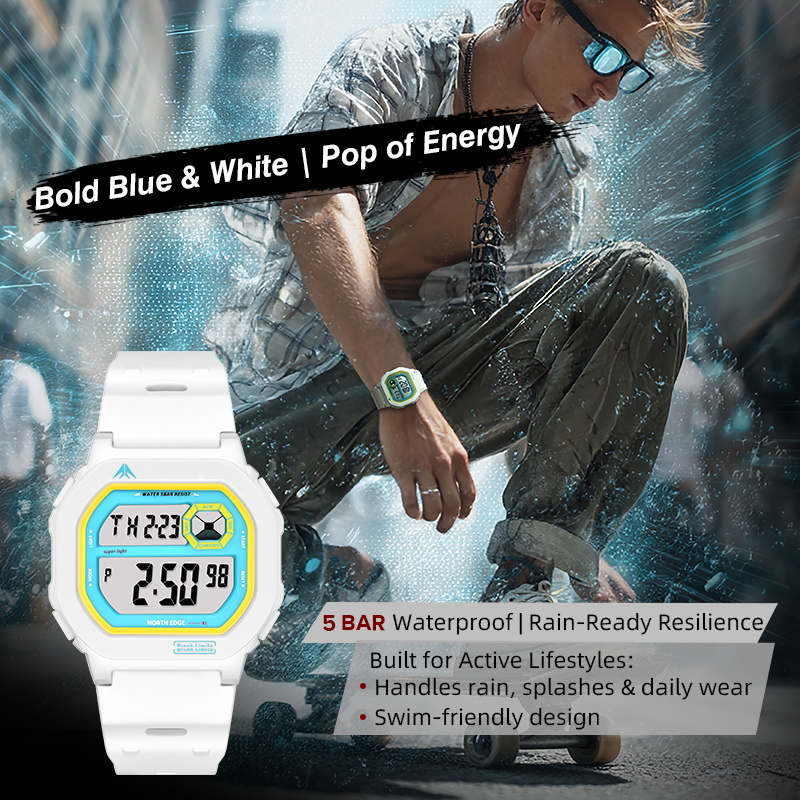 NORTH EDGE X1 Square Screen Di - مراجعة Tide Watch Surf وسعره
