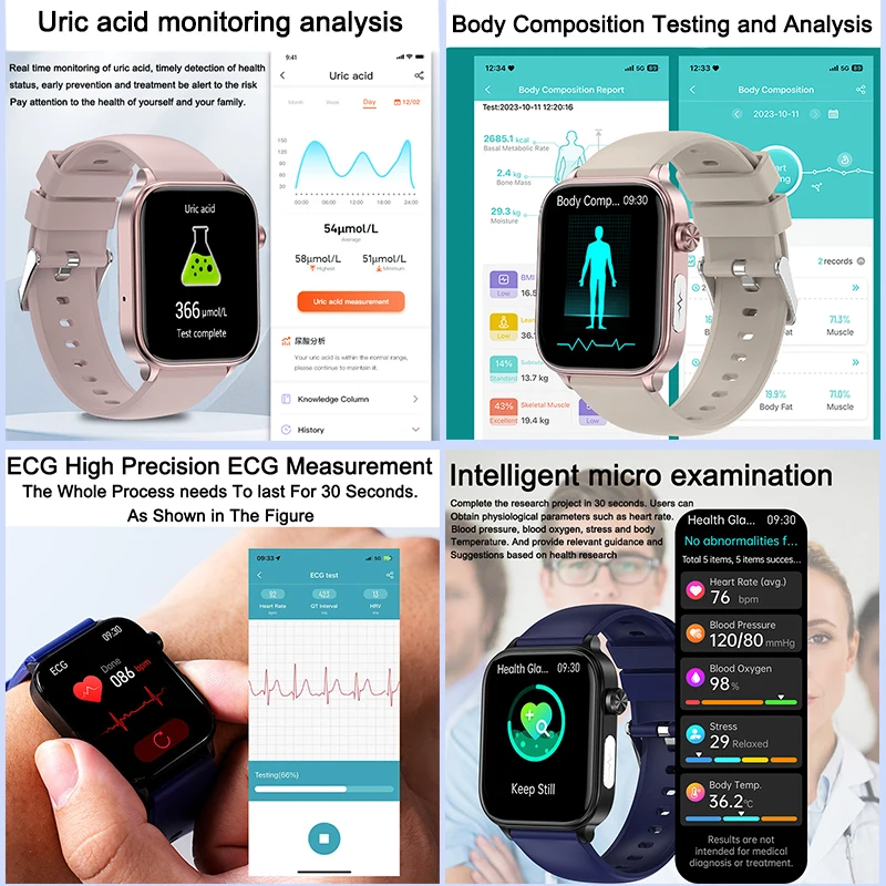 2025 New ECG+PPG Monitoring Sm - مراجعة Smartwatch New Watches For Women وسعره