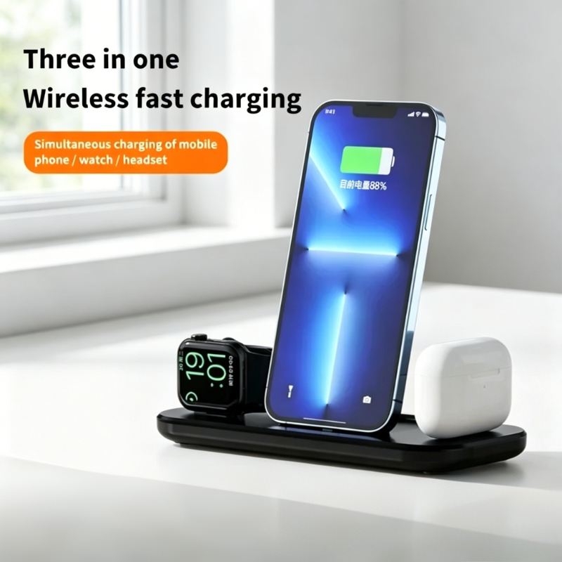 3 In 1 Wireless Charger Stand  - مراجعة Watch Xs8 وسعره