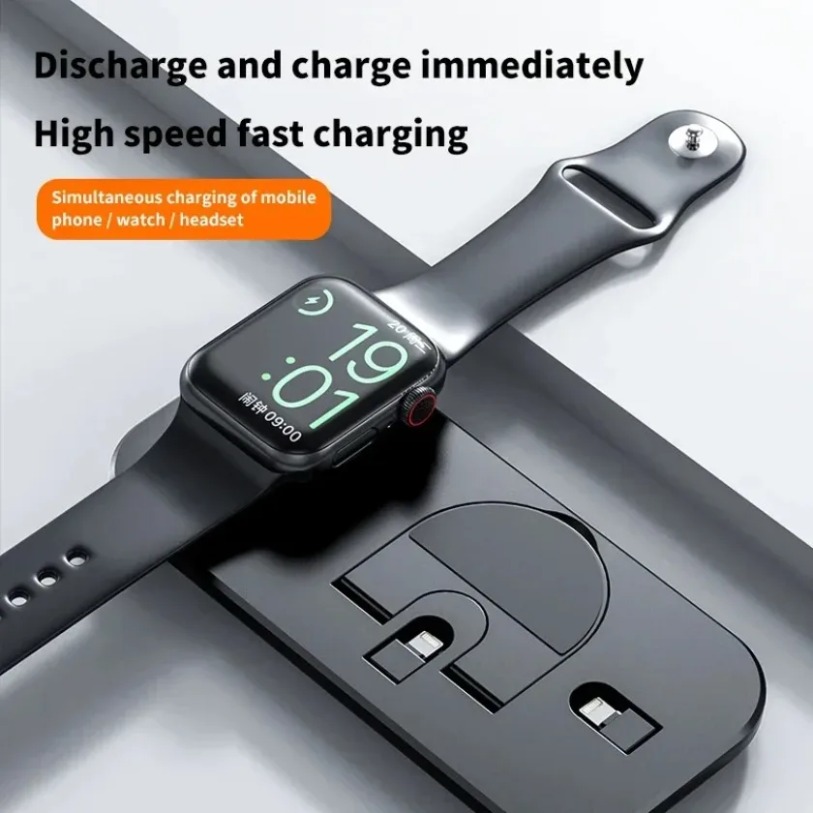 3 In 1 Wireless Charger Stand  - مراجعة Watch Xs8 وسعره