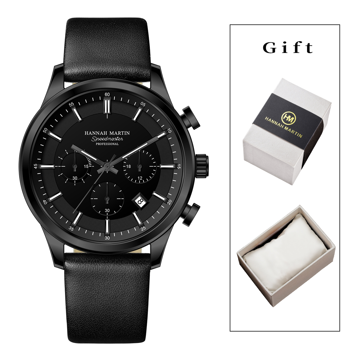Hannah Martin Men Gift Box Men - مراجعة Anti-Magnetic Watch وسعره