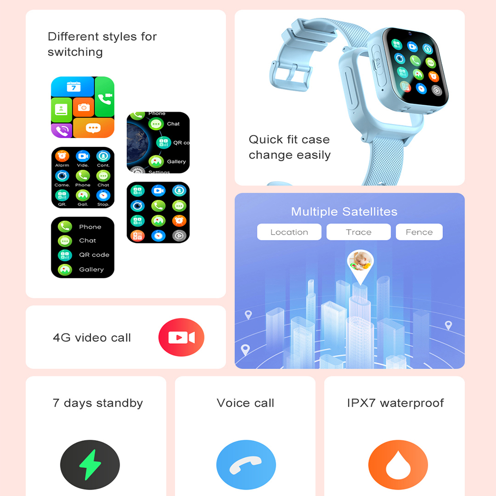 Smart Watch Kids 4G GPS WIFI V - مراجعة Smartwatch Watches For Kid Boy With Alarm وسعره