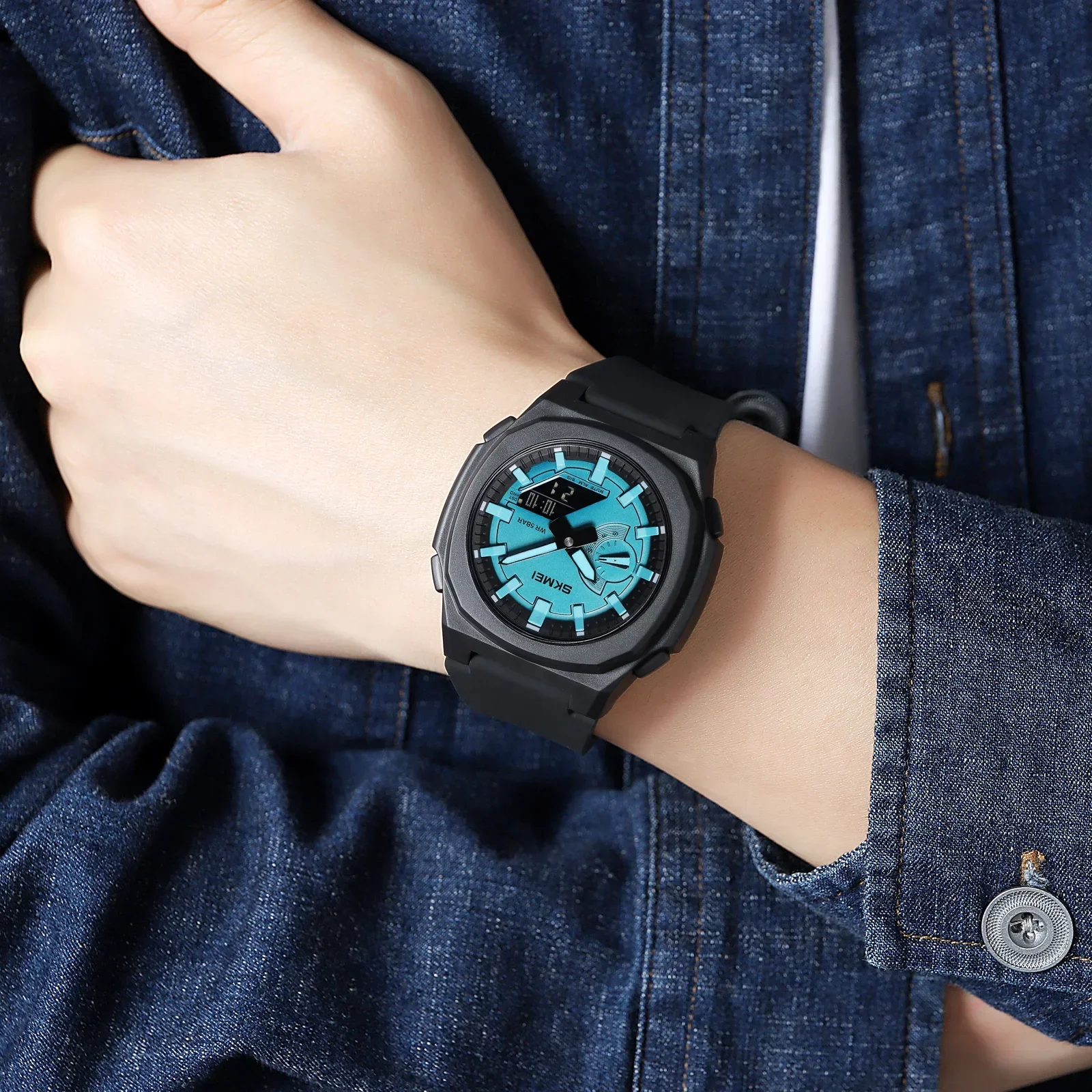 SKMEI Men Countdown Chrono Wri - مراجعة Tide Watch Surf وسعره