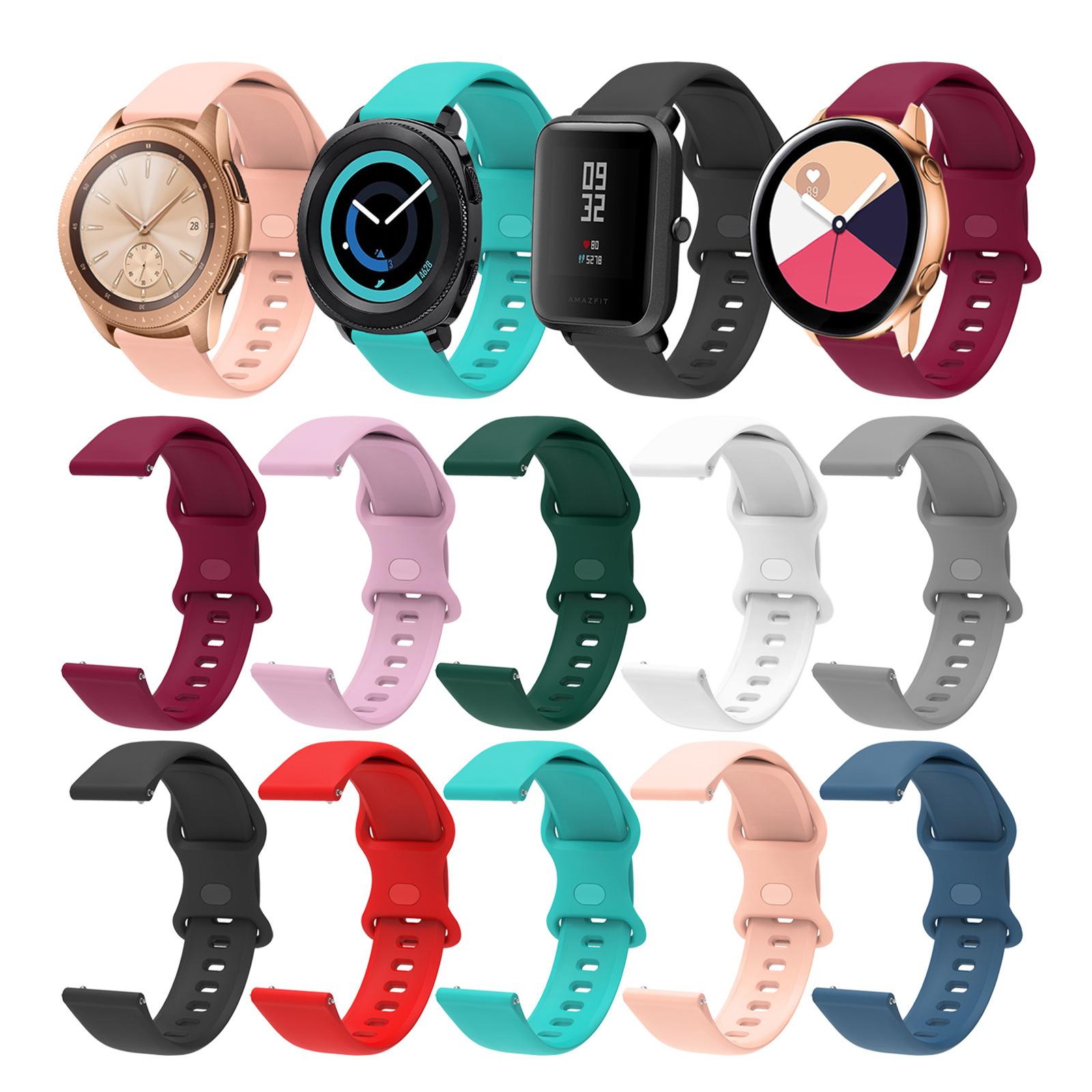 20mm 22mm Silicone wristband F - مراجعة Titan Watches Smartwatch وسعره