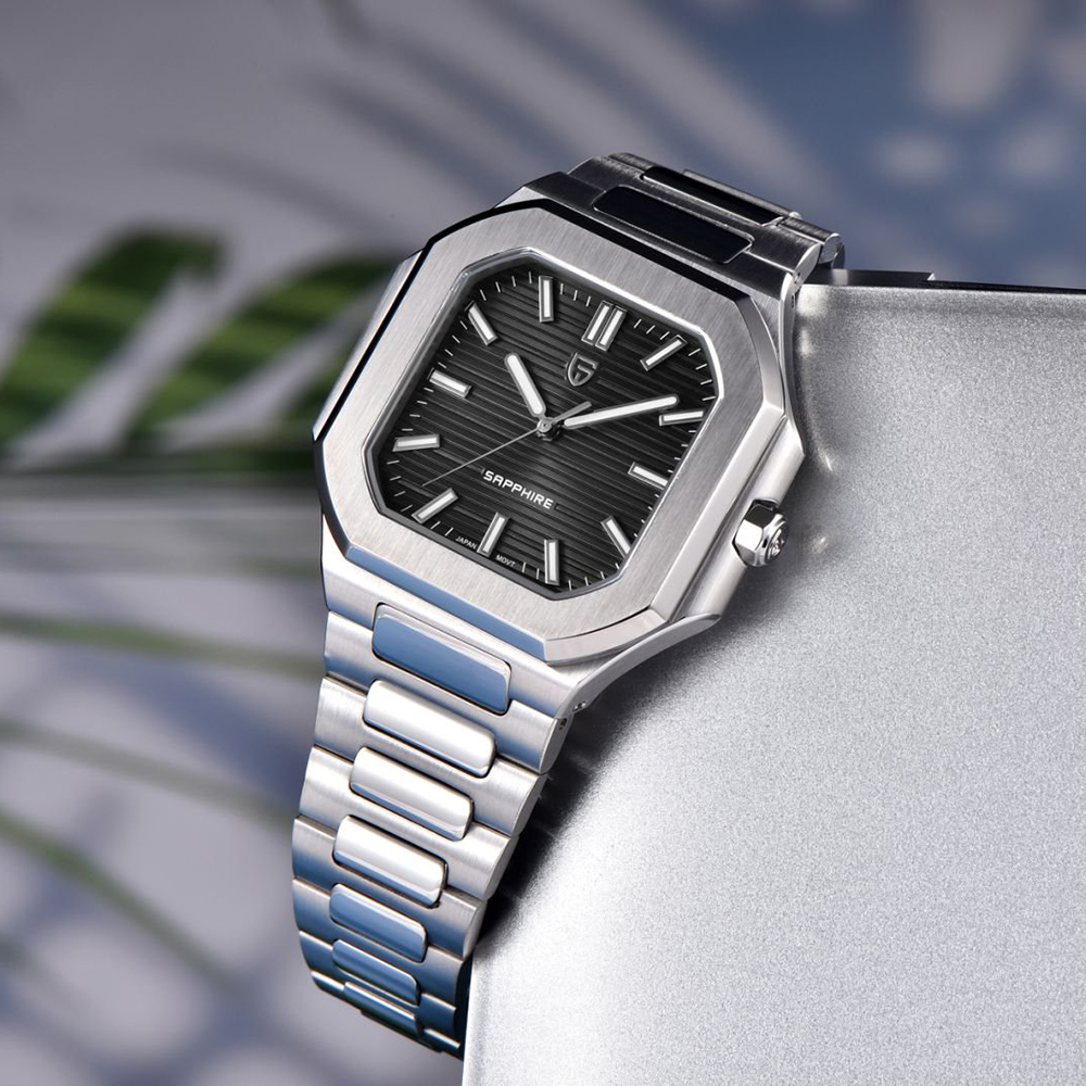 PAGANI DESIGN Fashion Square B - مراجعة Anti-Magnetic Watch وسعره
