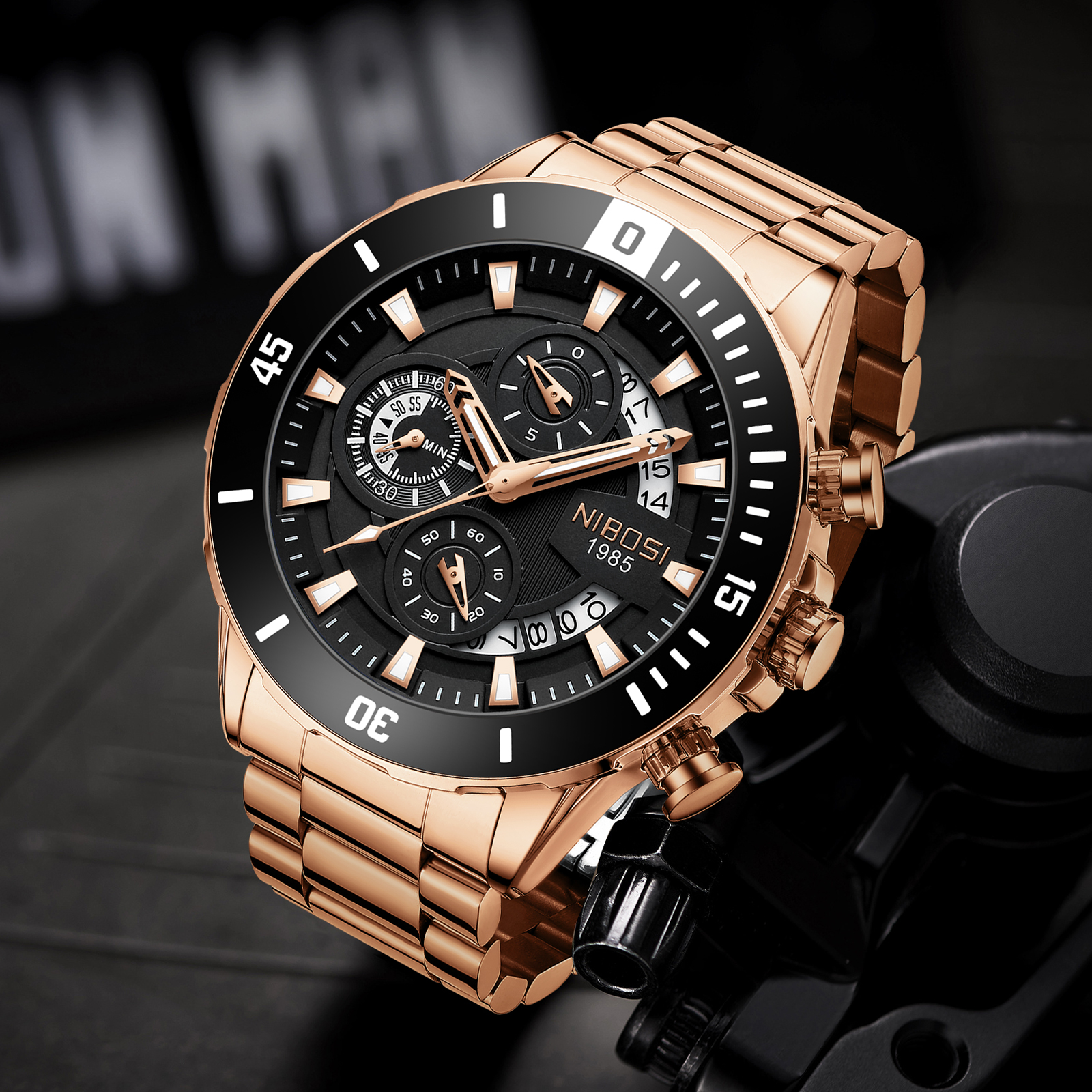 NIBOSI New Men's Watches Top B - مراجعة Anti-Magnetic Watch وسعره