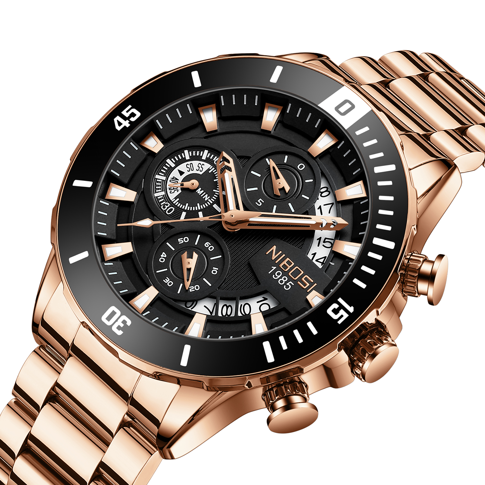 NIBOSI New Men's Watches Top B - مراجعة Anti-Magnetic Watch وسعره