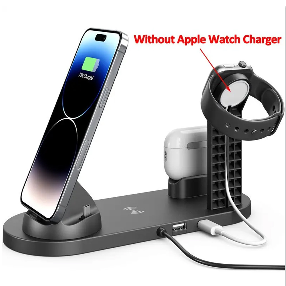 30W 7 in 1 Wireless Charger St - مراجعة Smartwatch Apple Watch وسعره