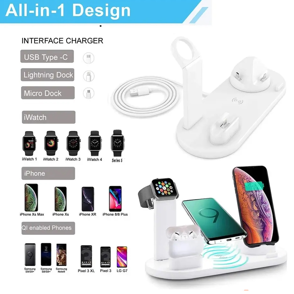 30W 7 in 1 Wireless Charger St - مراجعة Smartwatch Apple Watch وسعره