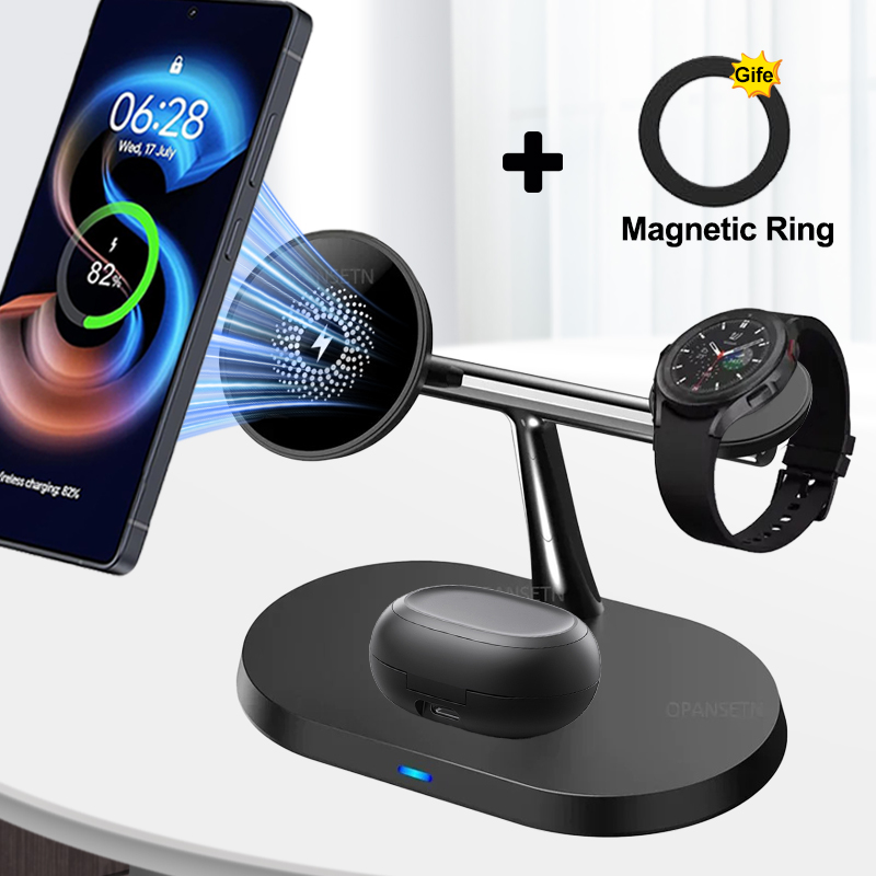 3-IN-1 Magnetic Wireless Charg - مراجعة Smartwatch Apple Watch وسعره