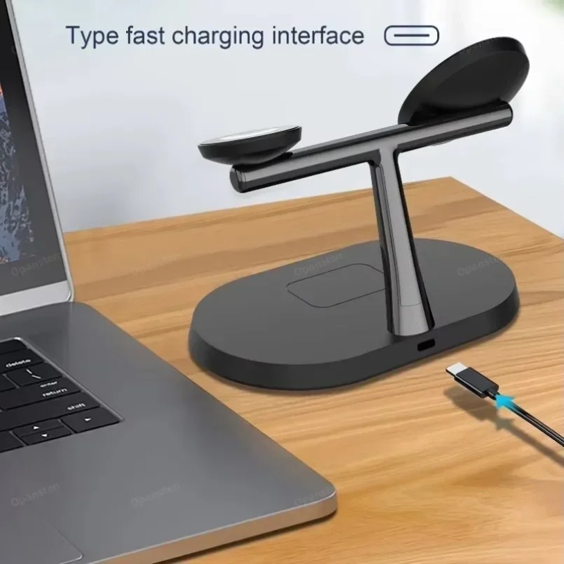 3-IN-1 Magnetic Wireless Charg - مراجعة Smartwatch Apple Watch وسعره