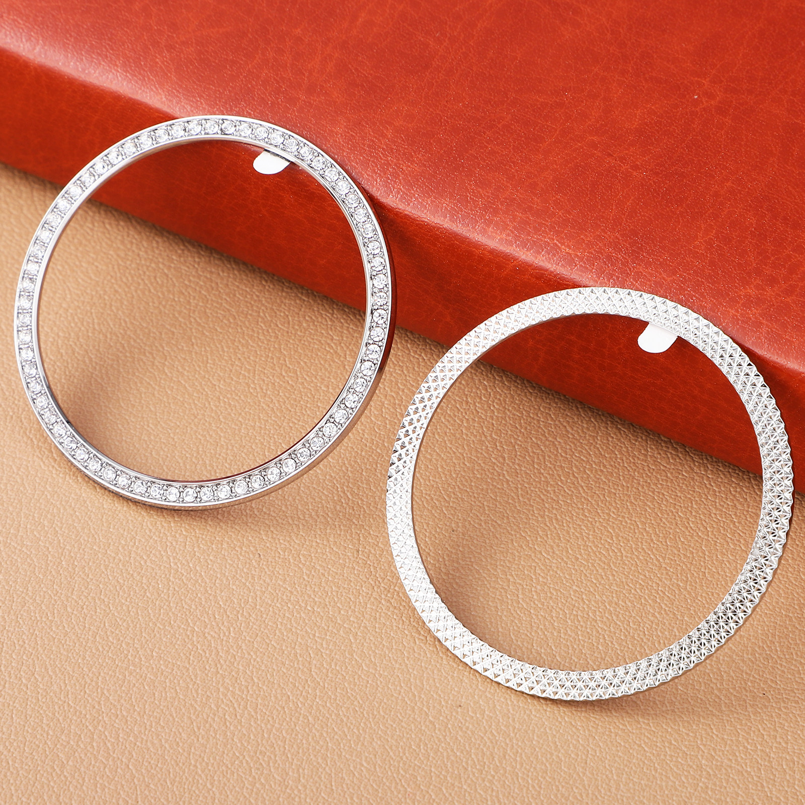 2Pcs Silver Watch Bezel Stylis - مراجعة Smartwatch Stylish Watches For Women وسعره