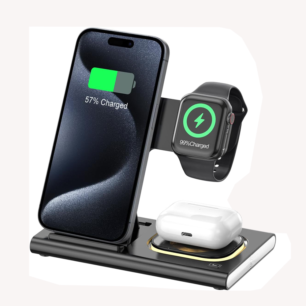 3 in 1 Foldable Charging Stati - مراجعة Watch Xs8 وسعره