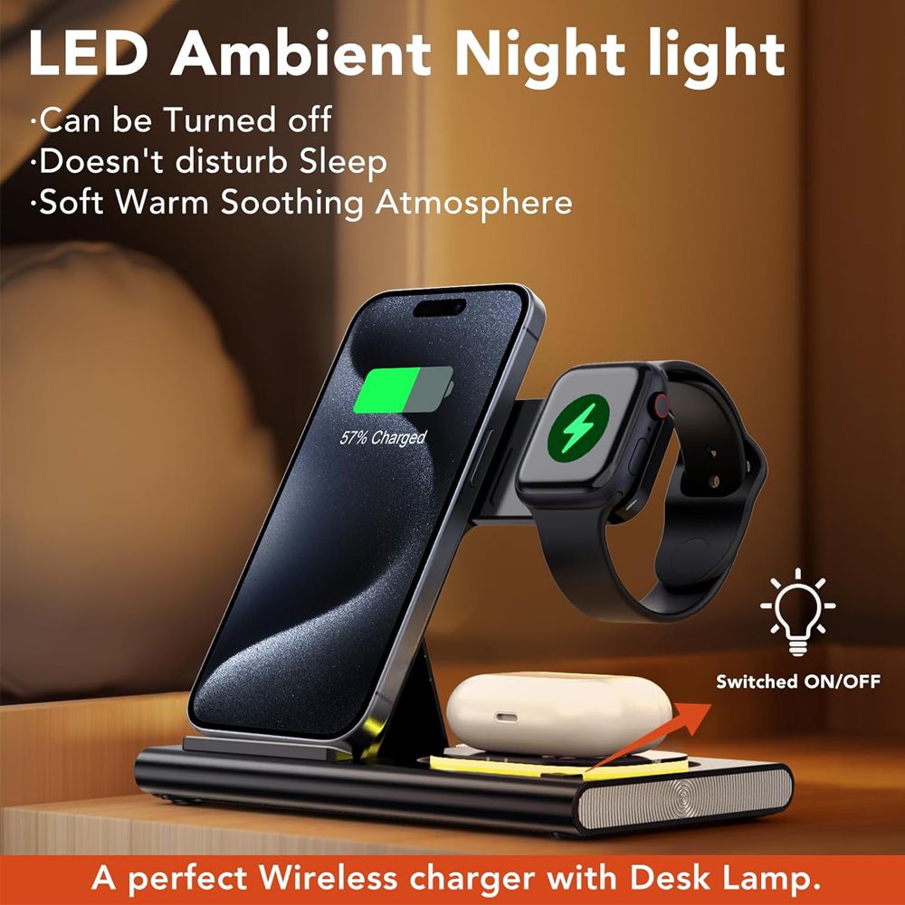 3 in 1 Foldable Charging Stati - مراجعة Watch Xs8 وسعره