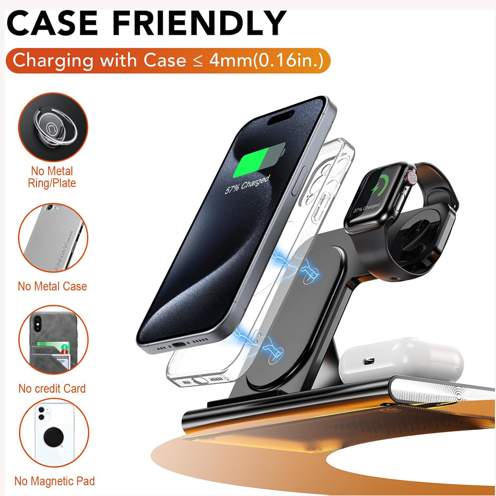 3 in 1 Foldable Charging Stati - مراجعة Watch Xs8 وسعره