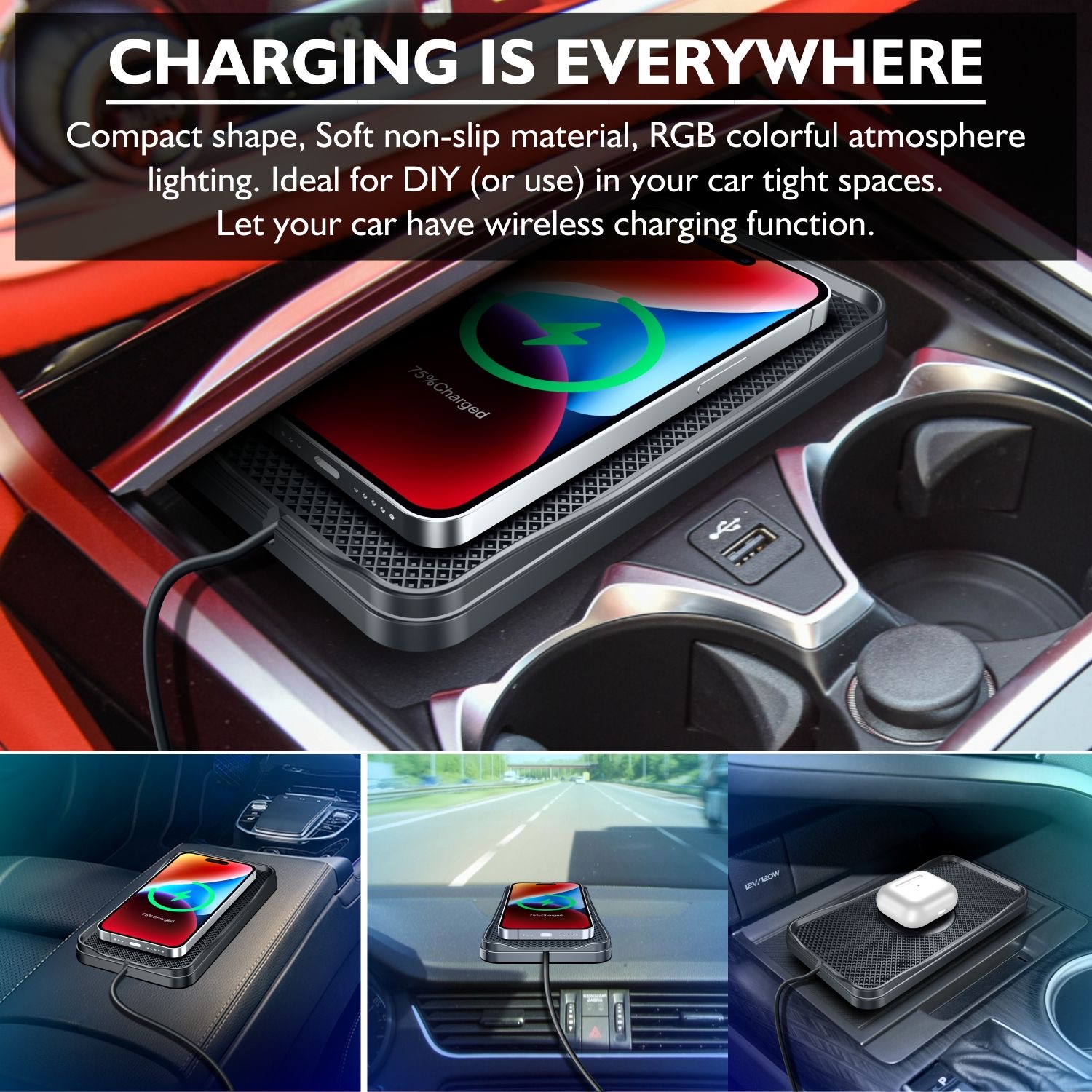 15W Wireless Charger Car Fast  - مراجعة Watch Xs8 وسعره