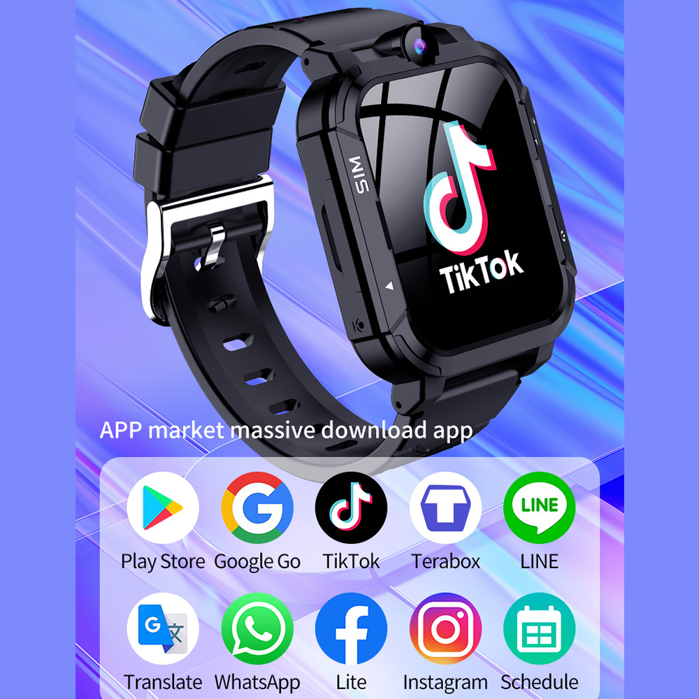 4G Kids Smart Watch 1+8GB GPS  - مراجعة Smartwatch Watches For Kid Boy With Alarm وسعره