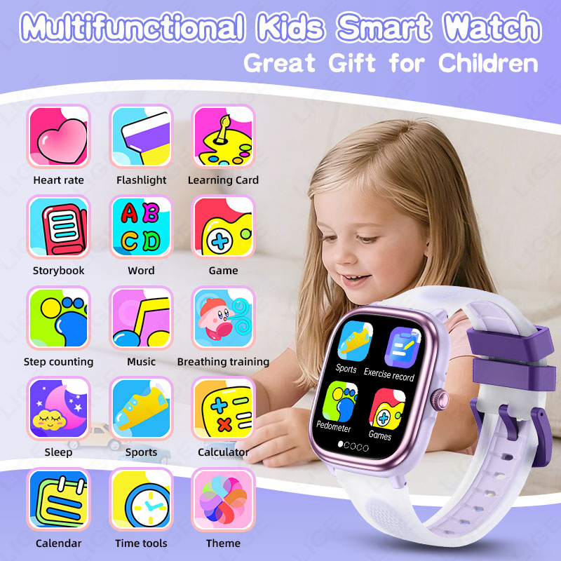 LIGE 2026 New Children Learnin - مراجعة Smartwatch Watches For Kid Boy With Alarm وسعره