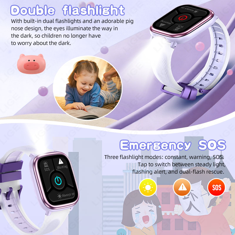 LIGE 2026 New Children Learnin - مراجعة Smartwatch Watches For Kid Boy With Alarm وسعره