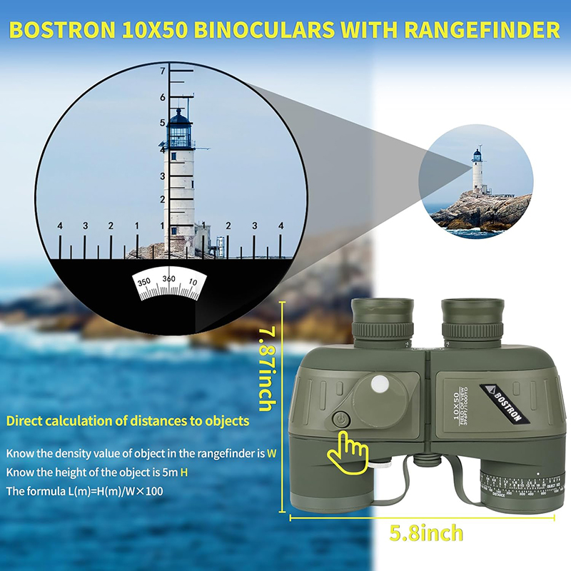 Binoculars 10x50 Marine Milita - مراجعة Tide Watch Surf وسعره