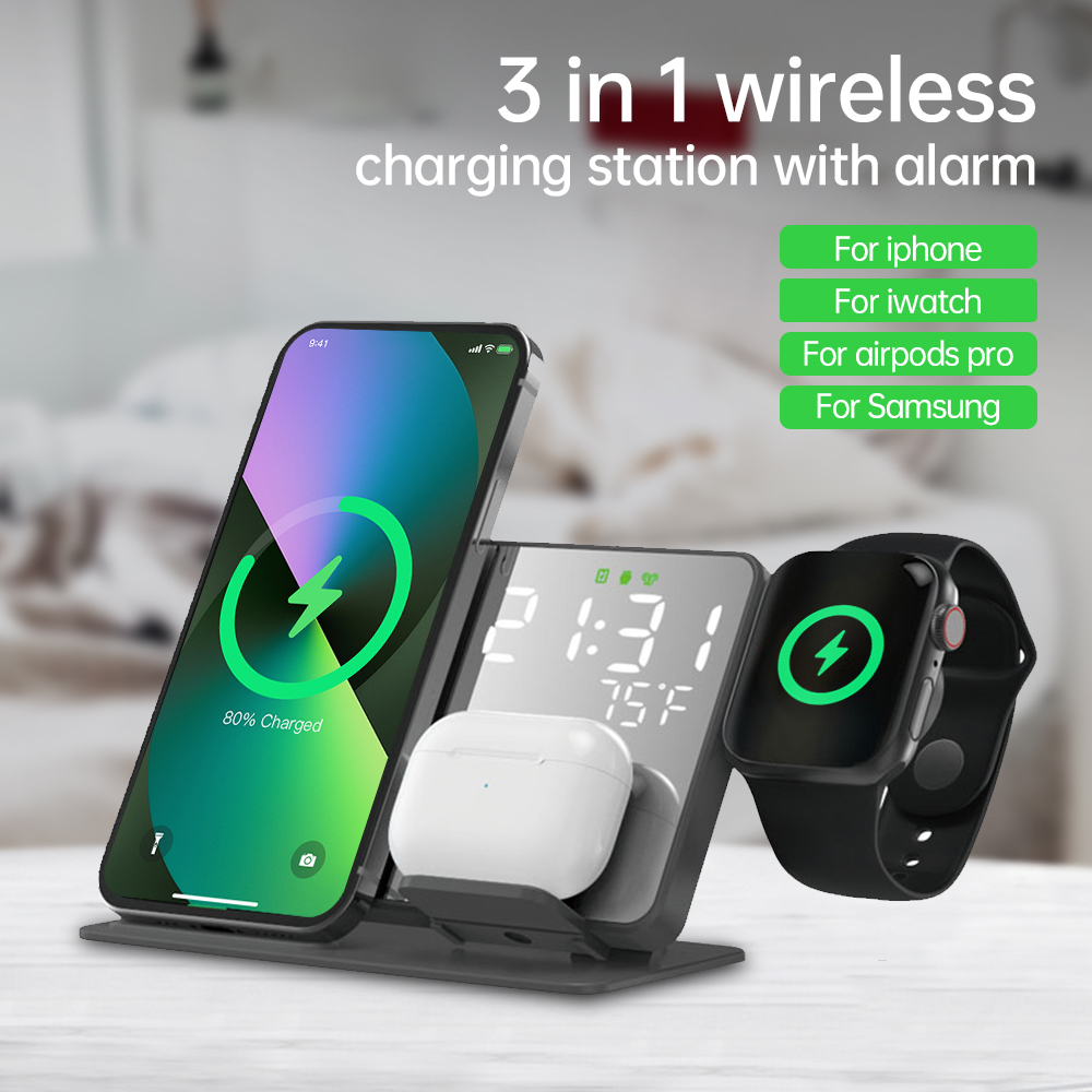 3 in 1 Wireless Charger For iP - مراجعة Smartwatch Apple Watch وسعره