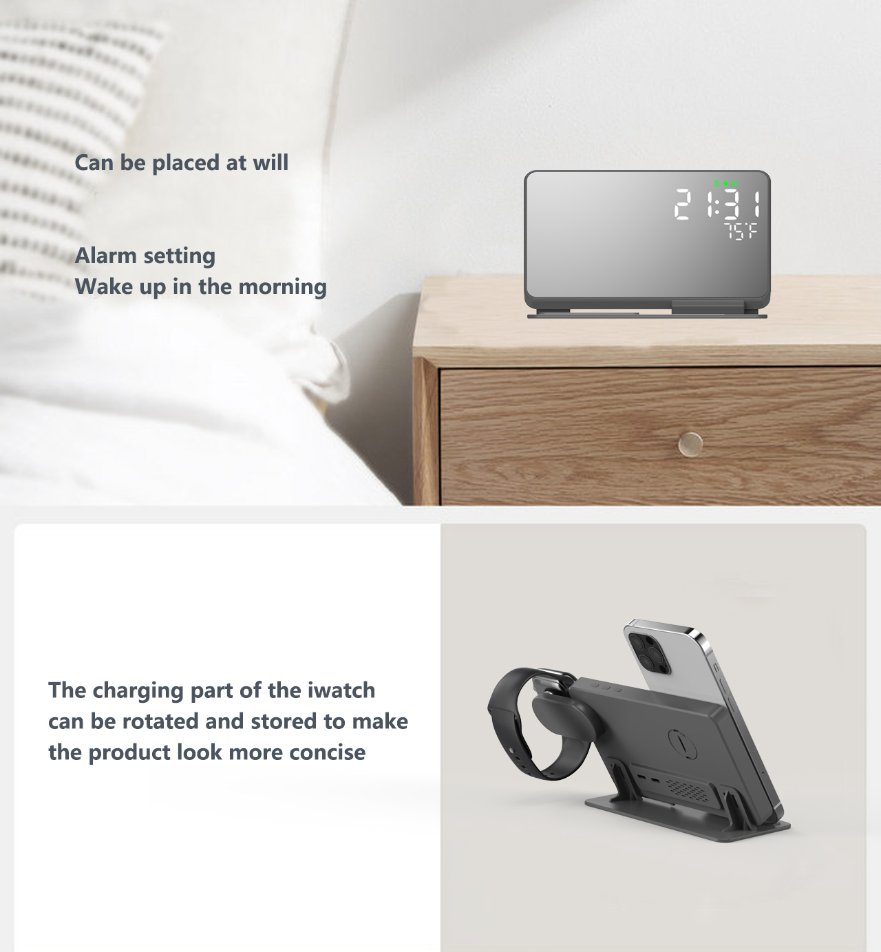 3 in 1 Wireless Charger For iP - مراجعة Smartwatch Apple Watch وسعره