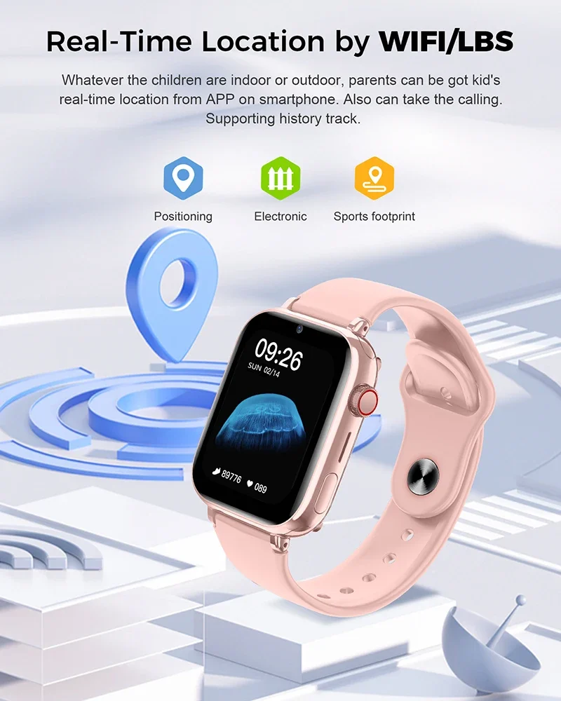 4G Smart Watch Kids LBS Locati - مراجعة Smartwatch Watches For Kid Boy With Alarm وسعره
